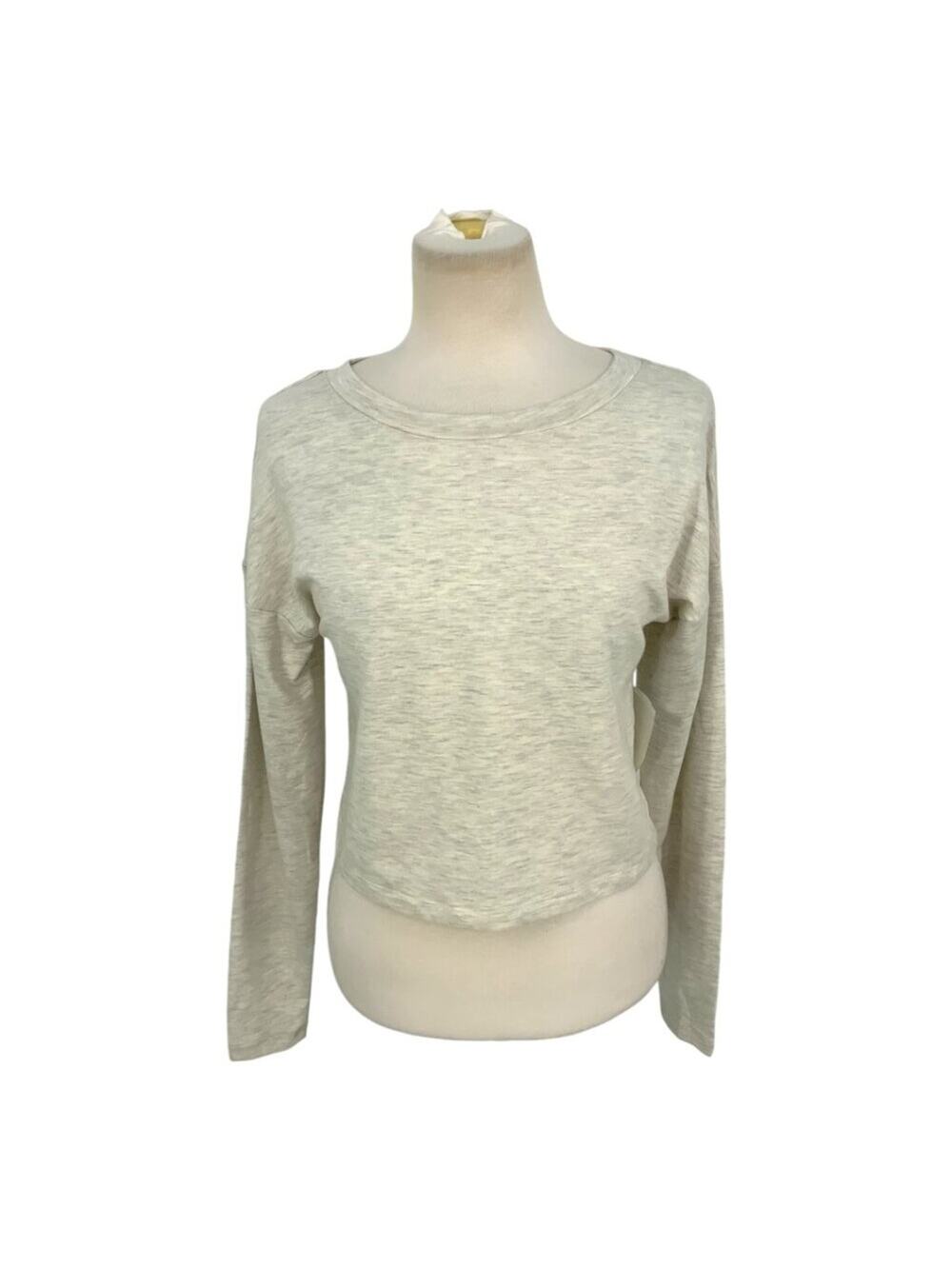 Honeydew Intimates Gray Heathered Crop Sweatshirt Size Small NWOT